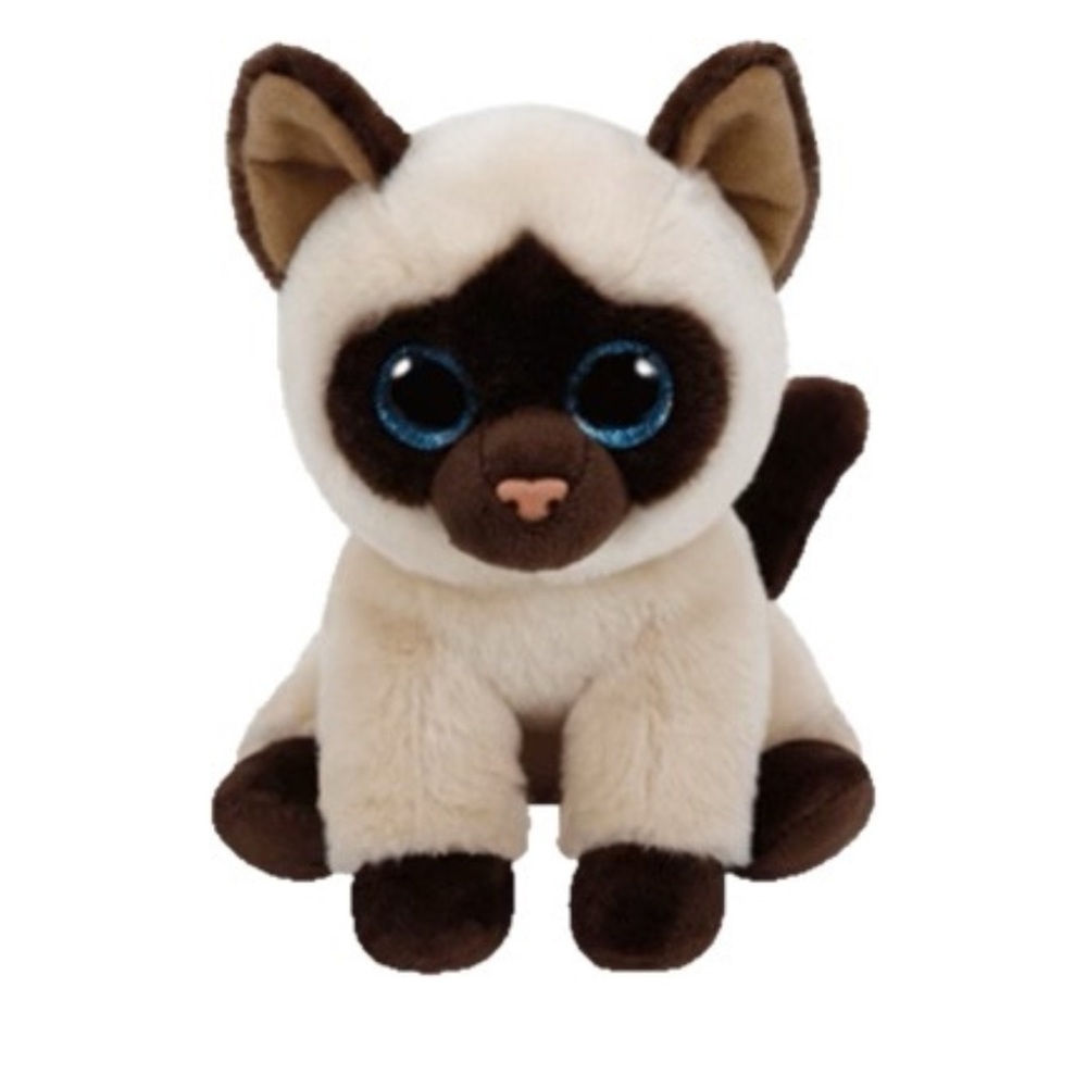 Ty Beanie Babies Siamese Cat Jaden Plush  6”